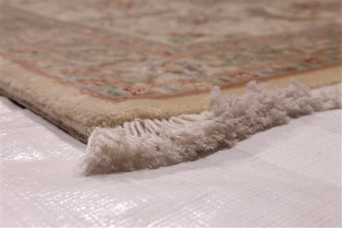 Tabriz Green Hand Knotted 82 X 113 Area Rug 254-29239 Image 6