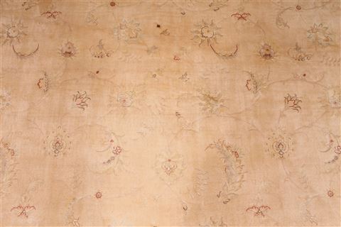 Tabriz Beige Hand Knotted 84 X 124 Area Rug 254-29242 Image 7