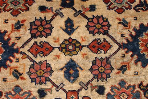Bakhtiar Beige Hand Knotted 92 X 114 Area Rug 254-29243 Image 2