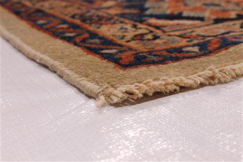 Bakhtiar Beige Hand Knotted 92 X 114 Area Rug 254-29243 Image 5