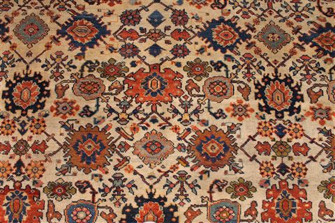 Bakhtiar Beige Hand Knotted 92 X 114 Area Rug 254-29243 Image 7