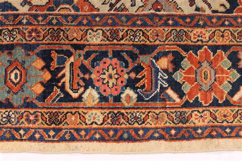 Bakhtiar Beige Hand Knotted 92 X 114 Area Rug 254-29243 Image 8