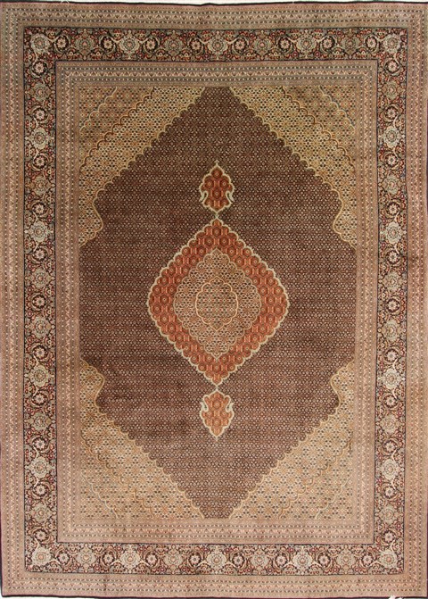 Mahi Beige Hand Knotted 83 X 116 Area Rug 254-29244 Image 0