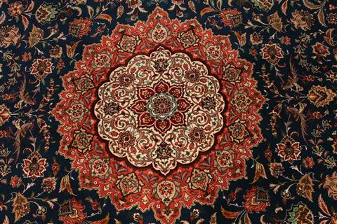 Tabriz Purple Hand Knotted 83 X 119 Area Rug 254-29245 Image 7