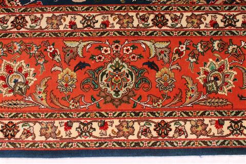 Tabriz Purple Hand Knotted 83 X 119 Area Rug 254-29245 Image 8