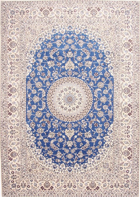 Nain Beige Hand Knotted 83 X 118 Area Rug 254-29246 Image 0