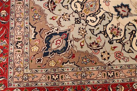 Tabriz Red Hand Knotted 84 X 117 Area Rug 254-29250 Image 7