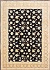 Tabriz Black Hand Knotted 83 X 114 Area Rug 254-29251 Thumb 0