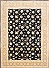 Tabriz Black Hand Knotted 83 X 114  Area Rug 254-29251 Thumb 0