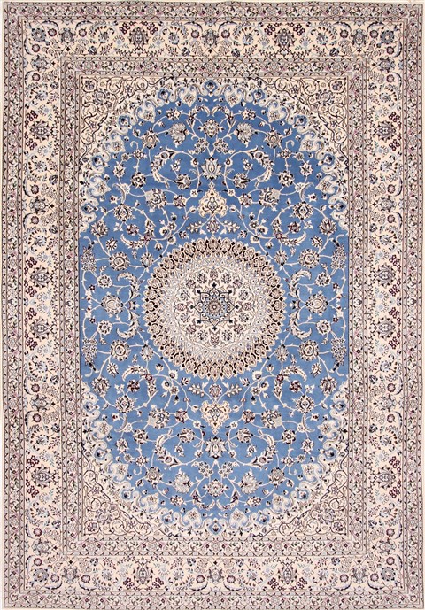 Nain Beige Hand Knotted 82 X 118 Area Rug 254-29252 Image 0