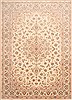 Tabriz Beige Hand Knotted 84 X 120  Area Rug 254-29254 Thumb 0