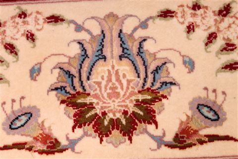 Tabriz Beige Hand Knotted 82 X 1110  Area Rug 254-29255 Image 4