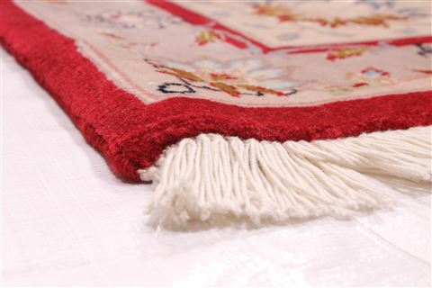 Tabriz Beige Hand Knotted 82 X 1110  Area Rug 254-29255 Image 5