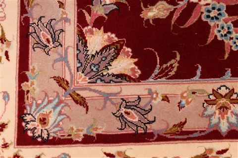 Tabriz Beige Hand Knotted 82 X 1110  Area Rug 254-29255 Image 9