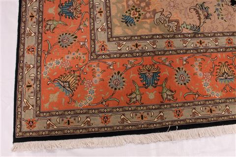 Tabriz Purple Hand Knotted 84 X 117 Area Rug 254-29256 Image 6