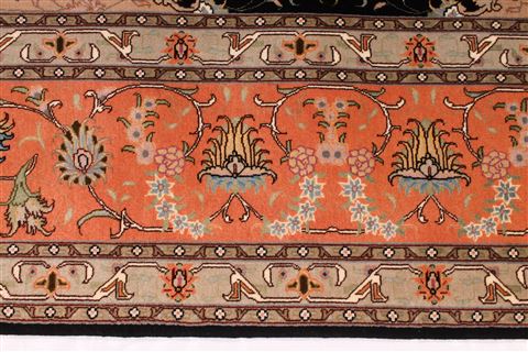 Tabriz Purple Hand Knotted 84 X 117 Area Rug 254-29256 Image 8