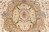 Tabriz Beige Hand Knotted 113 X 159  Area Rug 254-29257 Thumb 6