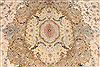 Tabriz Beige Hand Knotted 113 X 159 Area Rug 254-29257 Thumb 6