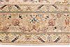 Tabriz Beige Hand Knotted 113 X 159  Area Rug 254-29257 Thumb 7
