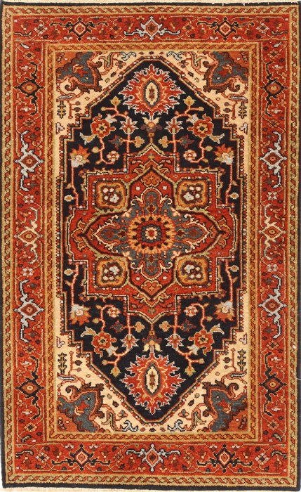 Serapi Beige Hand Knotted 27 X 42 Area Rug 250-29258 Image 0