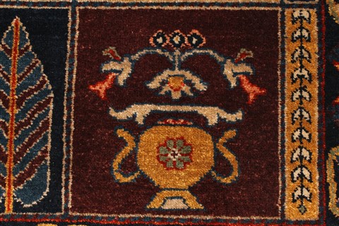 Gabbeh Multicolor Hand Knotted 27 X 311 Area Rug 250-29263 Image 2