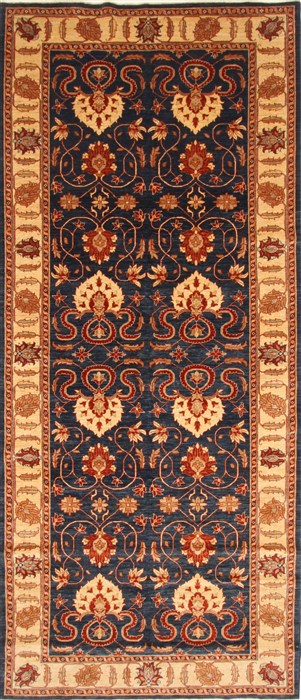 Pishavar Beige Hand Knotted 64 X 149 Area Rug 250-29264 Image 0