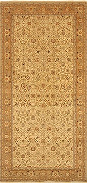 Haji Jalili Beige Hand Knotted 6'0" X 12'4"  Area Rug 250-29267