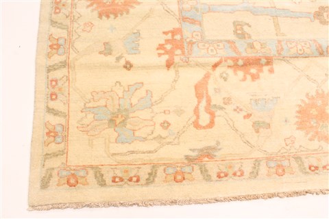 Oushak Beige Hand Knotted 1111 X 153 Area Rug 250-29268 Image 2