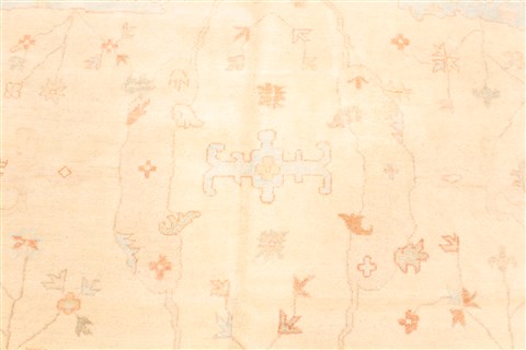 Oushak Beige Hand Knotted 1111 X 153 Area Rug 250-29268 Image 3