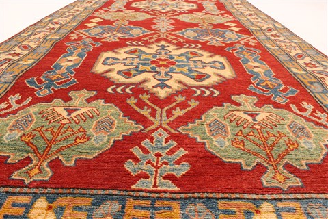 Kazak Red Runner Hand Knotted 49 X 181 Area Rug 250-29270 Image 10