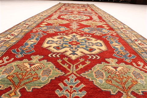 Kazak Red Runner Hand Knotted 49 X 181 Area Rug 250-29270 Image 1