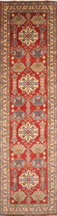 Kazak Red Runner Hand Knotted 49 X 181 Area Rug 250-29270 Image 0