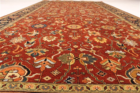 Serapi Red Hand Knotted 79 X 159 Area Rug 250-29271 Image 10