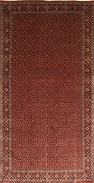 Indian Bidjar Blue Rectangle 8x11 ft Wool Carpet 29273