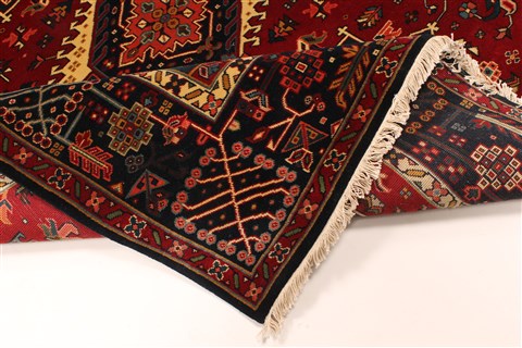 Karajeh Blue Hand Knotted 61 X 120 Area Rug 250-29274 Image 2