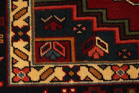 Karajeh Blue Hand Knotted 61 X 120 Area Rug 250-29274 Image 9