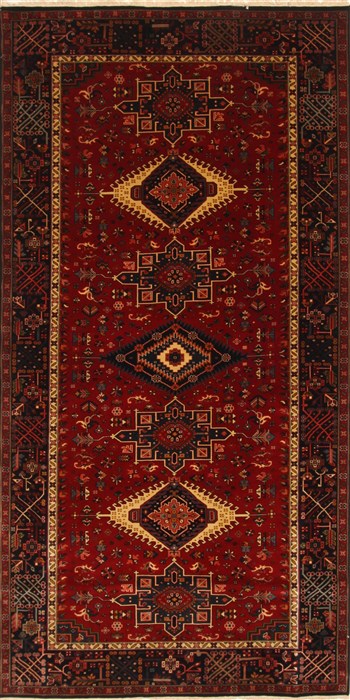 Karajeh Blue Hand Knotted 61 X 120 Area Rug 250-29274 Image 0