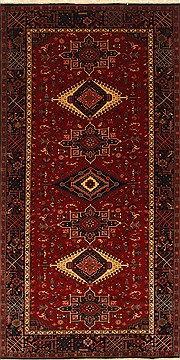 Karajeh Blue Hand Knotted 6'1" X 12'0"  Area Rug 250-29274