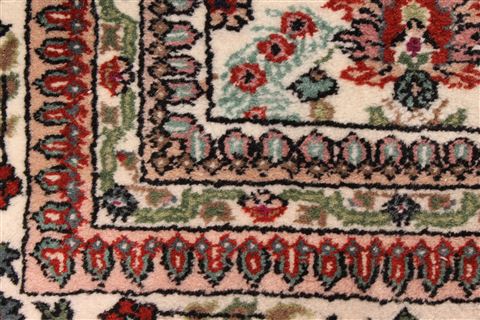 Tabriz Beige Hand Knotted 510 X 117 Area Rug 250-29278 Image 9