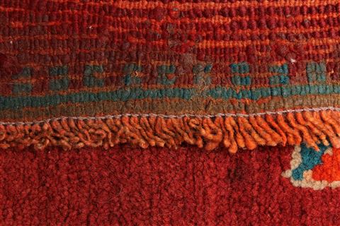 Gabbeh Red Hand Knotted 70 X 164 Area Rug 250-29279 Image 10