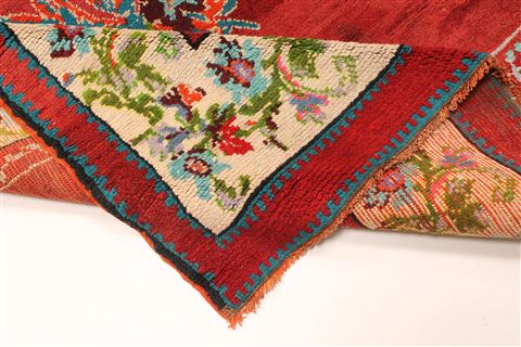 Gabbeh Red Hand Knotted 70 X 164 Area Rug 250-29279 Image 2