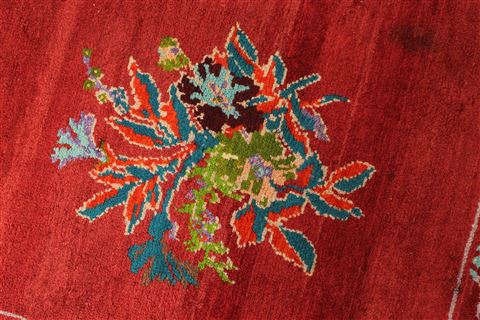 Gabbeh Red Hand Knotted 70 X 164 Area Rug 250-29279 Image 3