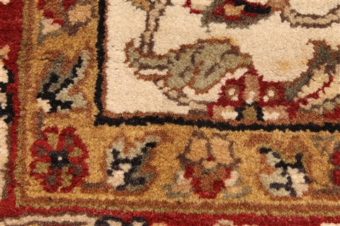 Agra Beige Hand Knotted 61 X 1511 Area Rug 250-29282 Image 1