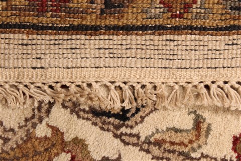 Agra Beige Hand Knotted 61 X 1511 Area Rug 250-29282 Image 2