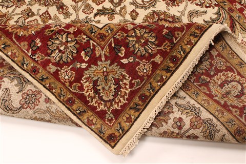 Agra Beige Hand Knotted 61 X 1511 Area Rug 250-29282 Image 4