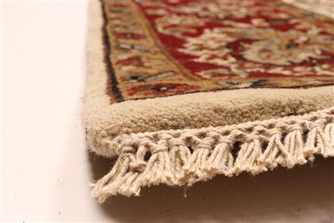 Agra Beige Hand Knotted 61 X 1511 Area Rug 250-29282 Image 5