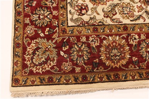 Agra Beige Hand Knotted 61 X 1511 Area Rug 250-29282 Image 6