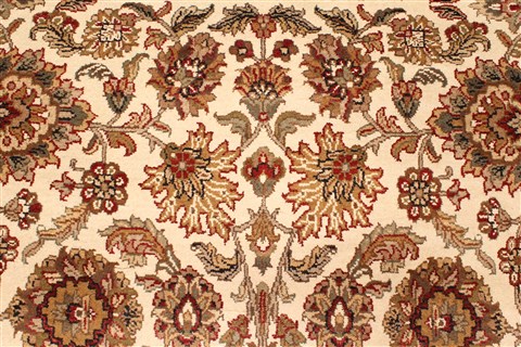 Agra Beige Hand Knotted 61 X 1511 Area Rug 250-29282 Image 7