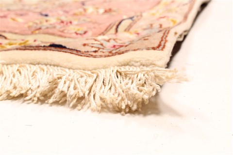 Tabriz Beige Hand Knotted 67 X 135 Area Rug 250-29283 Image 9