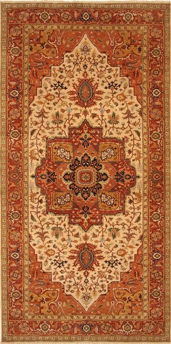 Serapi Brown Hand Knotted 711 X 1511 Area Rug 250-29287 Image 0